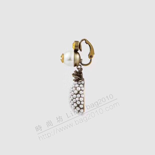 GUCCi飾品 古馳鳳梨耳夾 Gucci耳飾耳環  zgbq1140